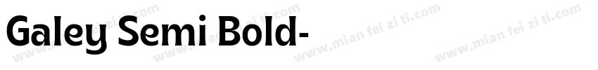 Galey Semi Bold字体转换